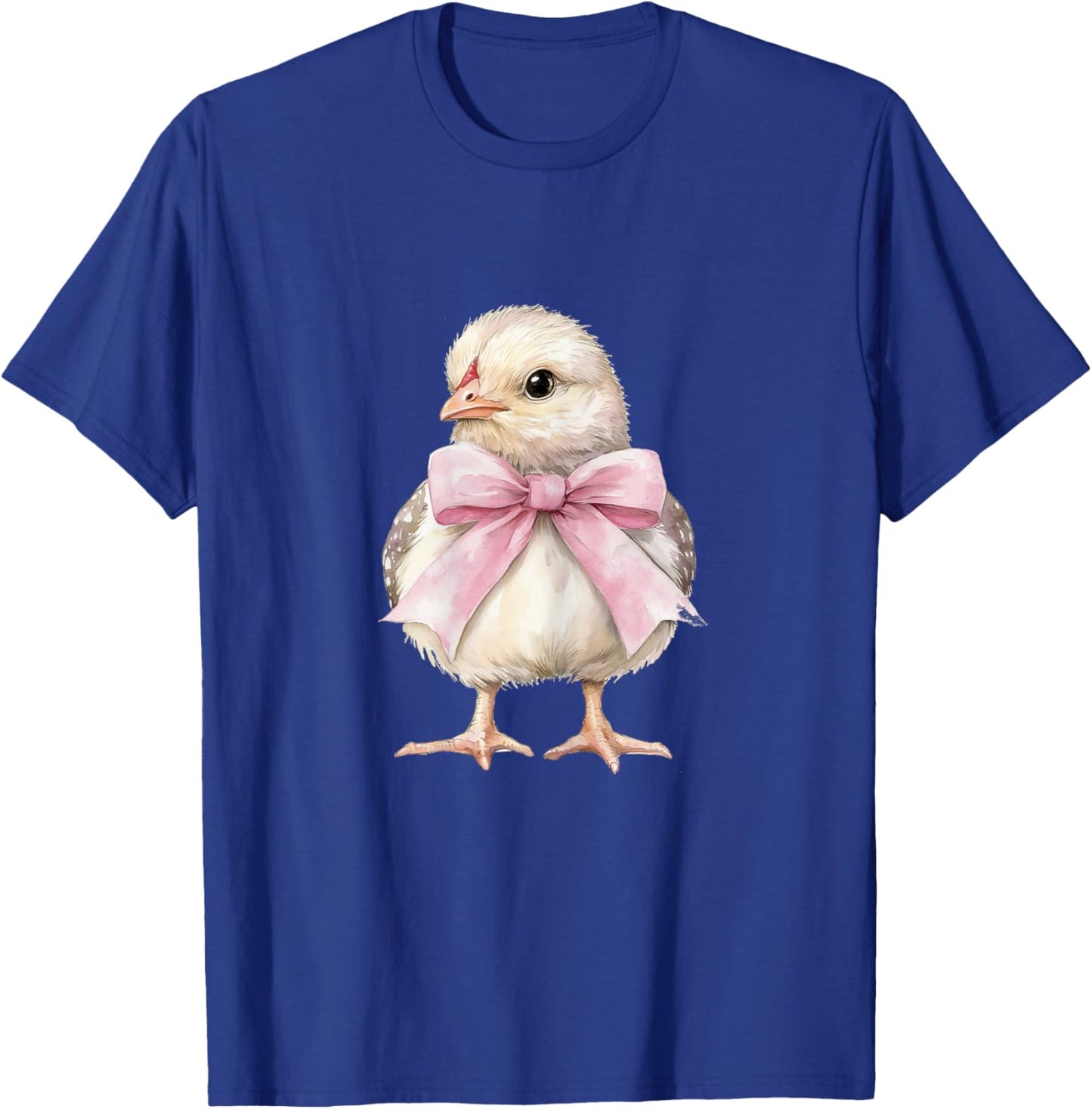 Cute Chicken Pink Coquette Bow Chick Dainty Bow Ribbon T-Shirt - T-Shirt | Royal