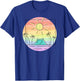 Rainbow Paradise Island Camping Getaway Graphic for campers T-Shirt - T-Shirt | Royal