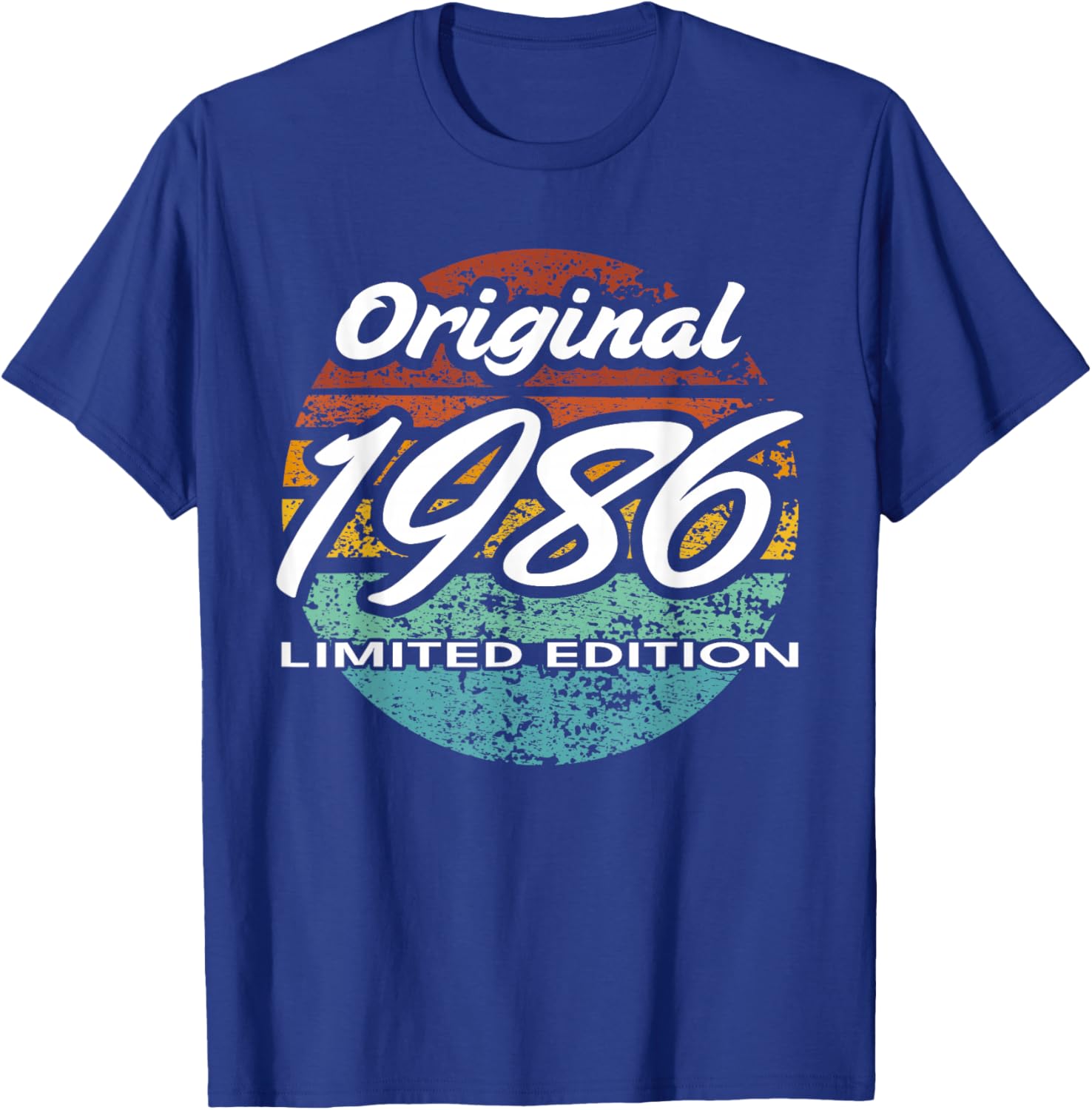 40th Birthday Man Woman 40 Years 1986 Funny Gift T-Shirt - T-Shirt | Royal