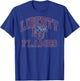 Liberty Flames Vintage Worn Navy Officially Licensed T-Shirt - T-Shirt | Royal