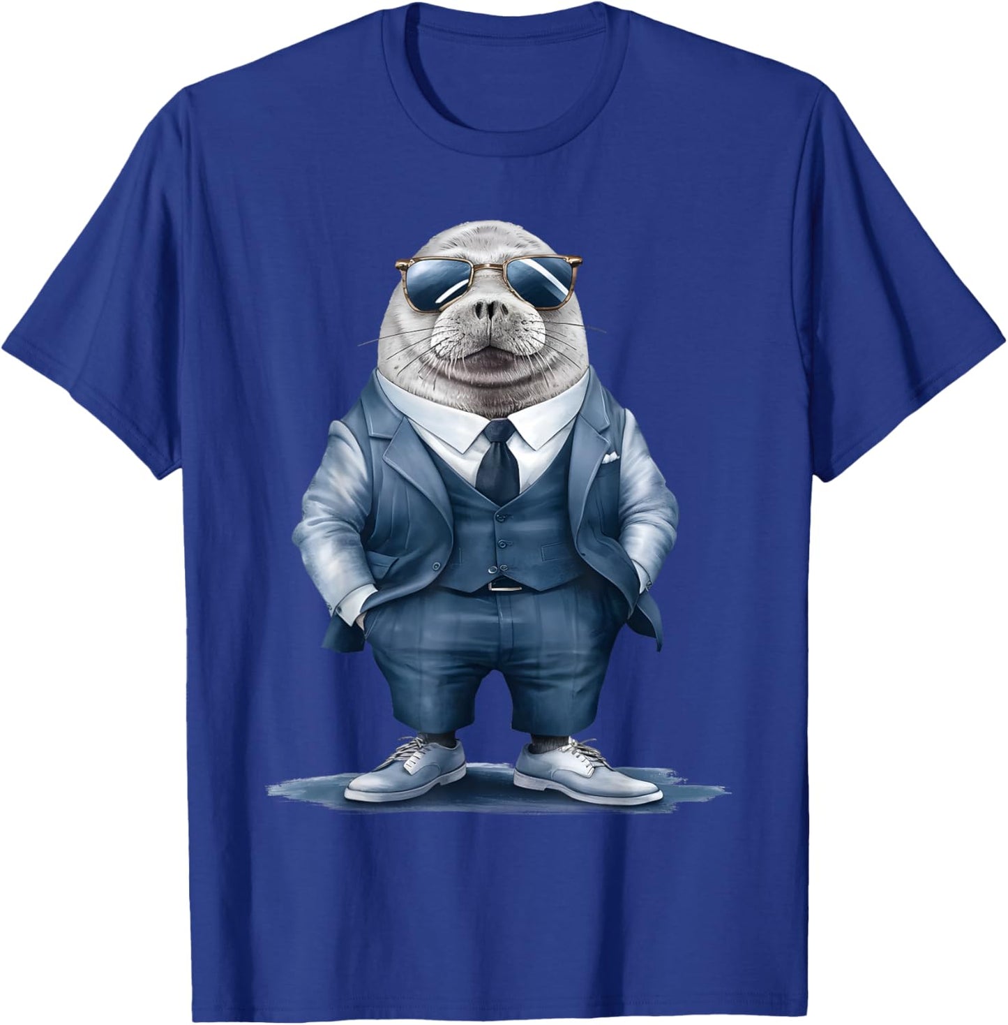 Seal Men Woman Seal In Suit Seal T-Shirt - T-Shirt | Royal