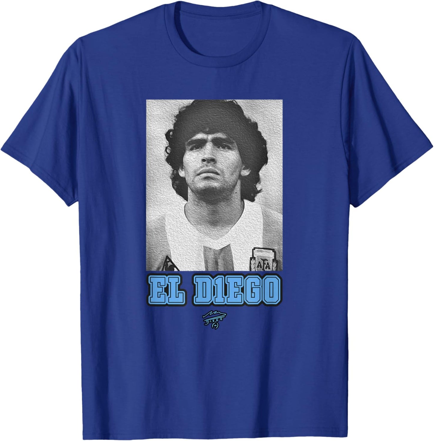 Maradona El Diego Argentina T-Shirt - T-Shirt | Royal