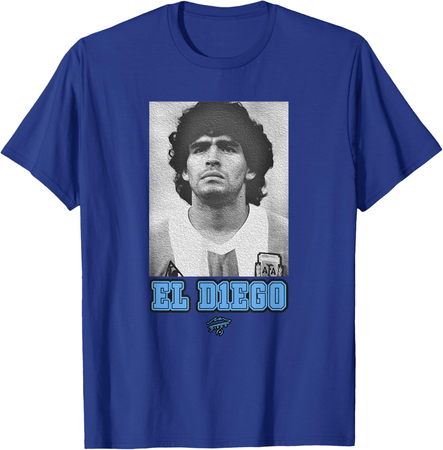 Maradona EL Diego Argentina T-Shirt - T-Shirt | Royal