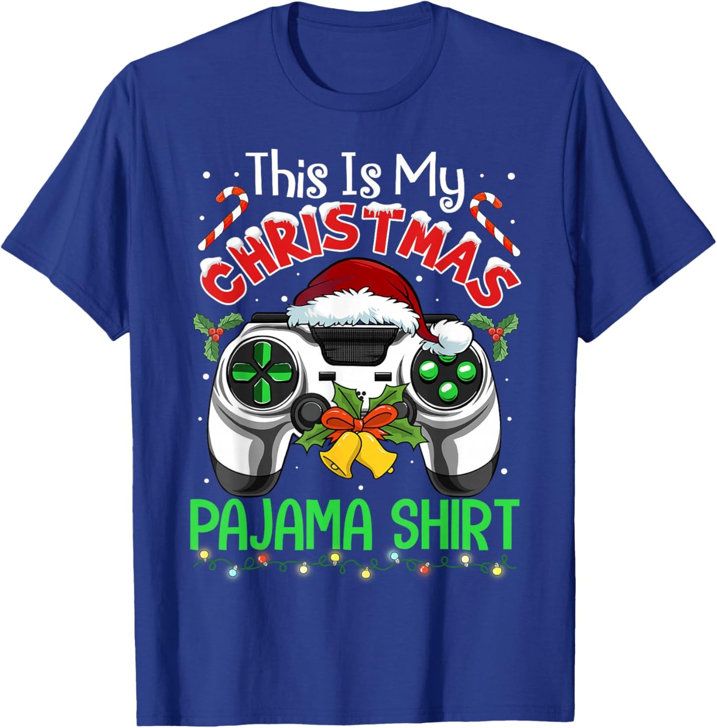 This is My Christmas Pajama Gamer Video Game Boys Kids T-Shirt - T-Shirt | Royal