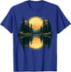 Nature Trees Reflection Forest Outdoor Wildlife T-Shirt - T-Shirt | Royal