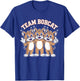 Bobcat Team Funny Cartoon Forest Wild Cat Themed Birthday T-Shirt - T-Shirt | Royal