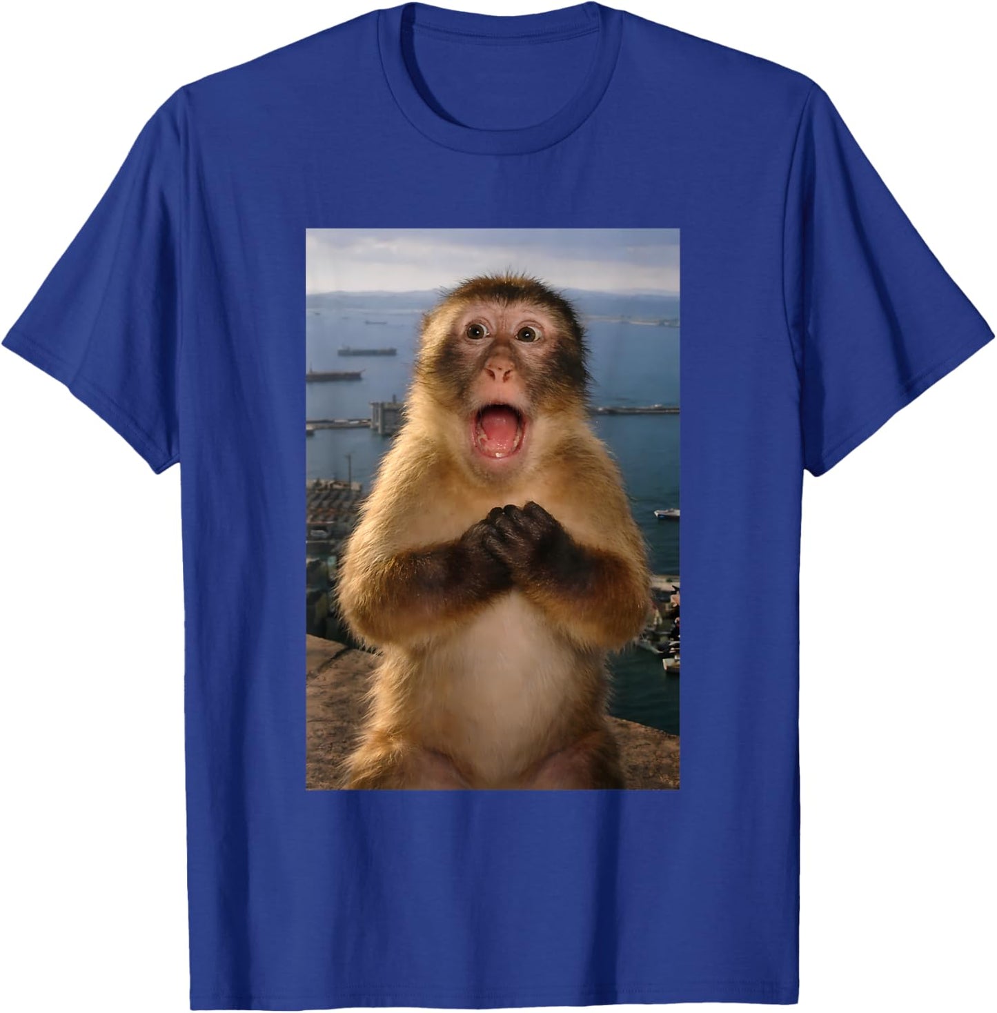 Funny Humor Monkey Meme Ideal Men Women Youth T-Shirt - T-Shirt | Royal