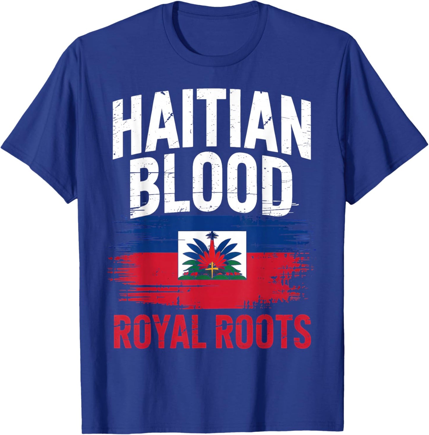 Haitian Roots Haiti Flag Day T-Shirt - T-Shirt | Royal