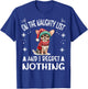Cute Chihuahua Chiwawa dog Dog Christmas On The Naughty List T-Shirt - T-Shirt | Royal