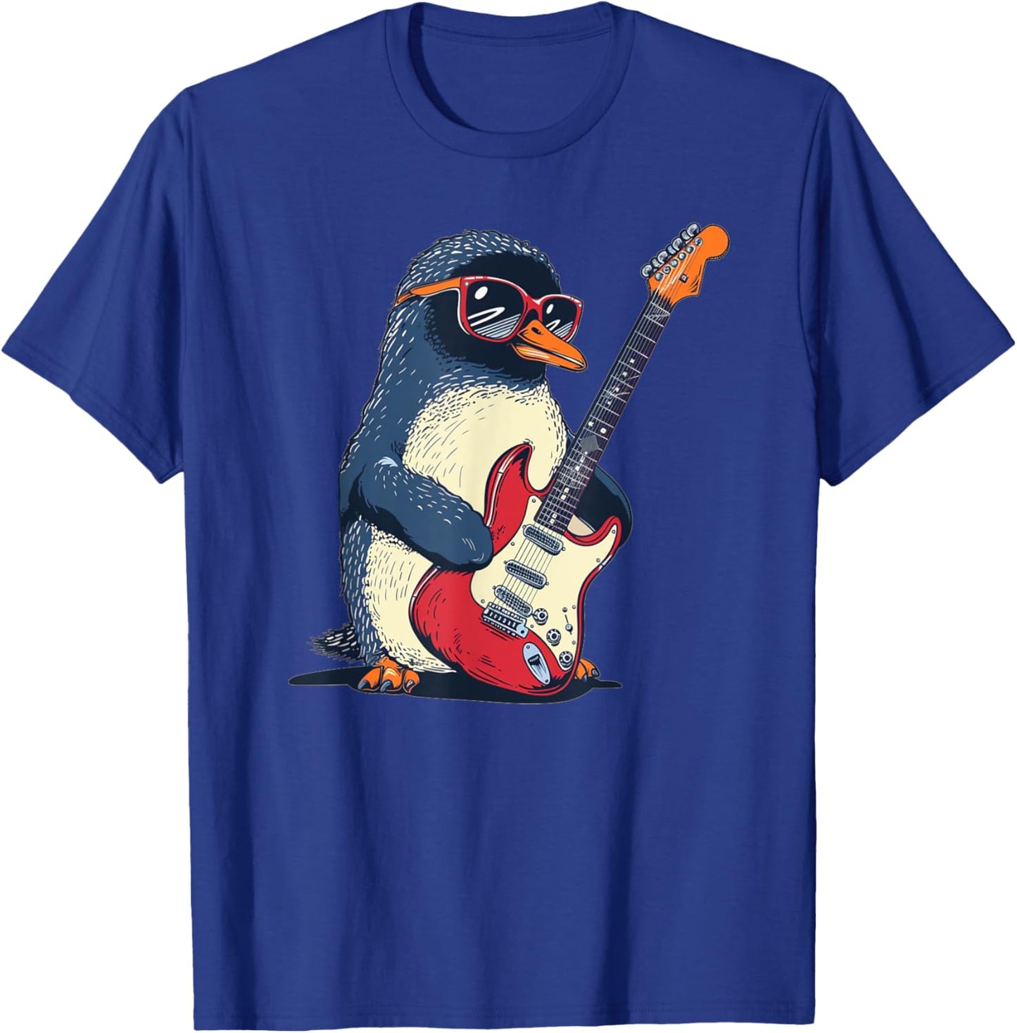 Nice Penguin Costume for emperor Penguin and Guitarists Fans T-Shirt - T-Shirt | Royal