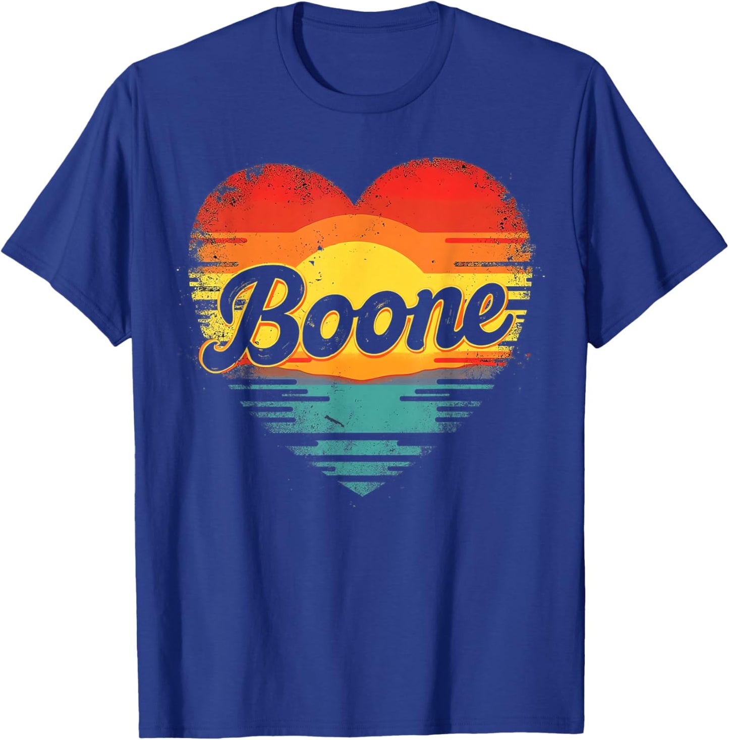 Boone Family Name I Love Boone Personalized Vintage T-Shirt - T-Shirt | Royal