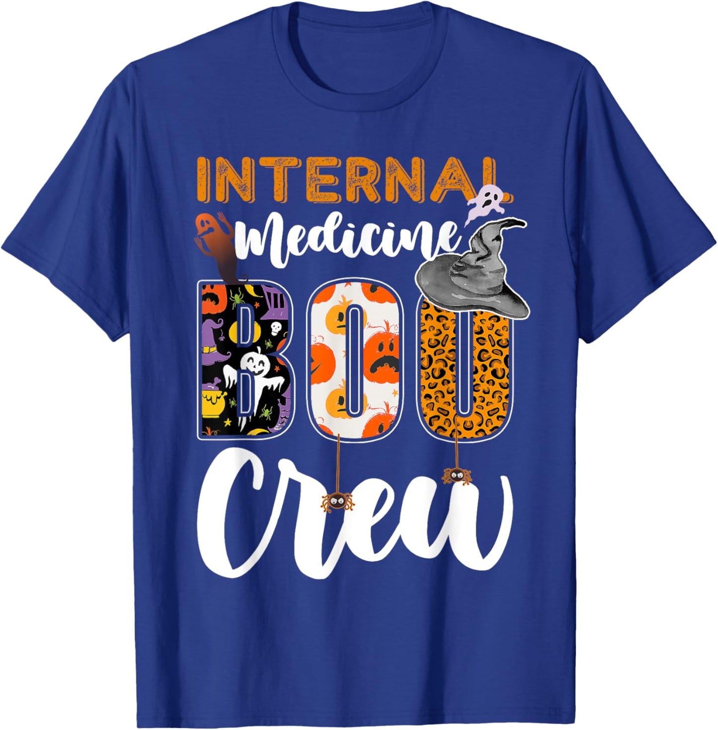 Internal Medicine Boo Crew Halloween Matching Internist T-Shirt - T-Shirt | Royal
