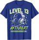 13. Geburtstag Jungen Video Gamer Level 13 Aktiviert Junge T-Shirt - T-Shirt | Royal