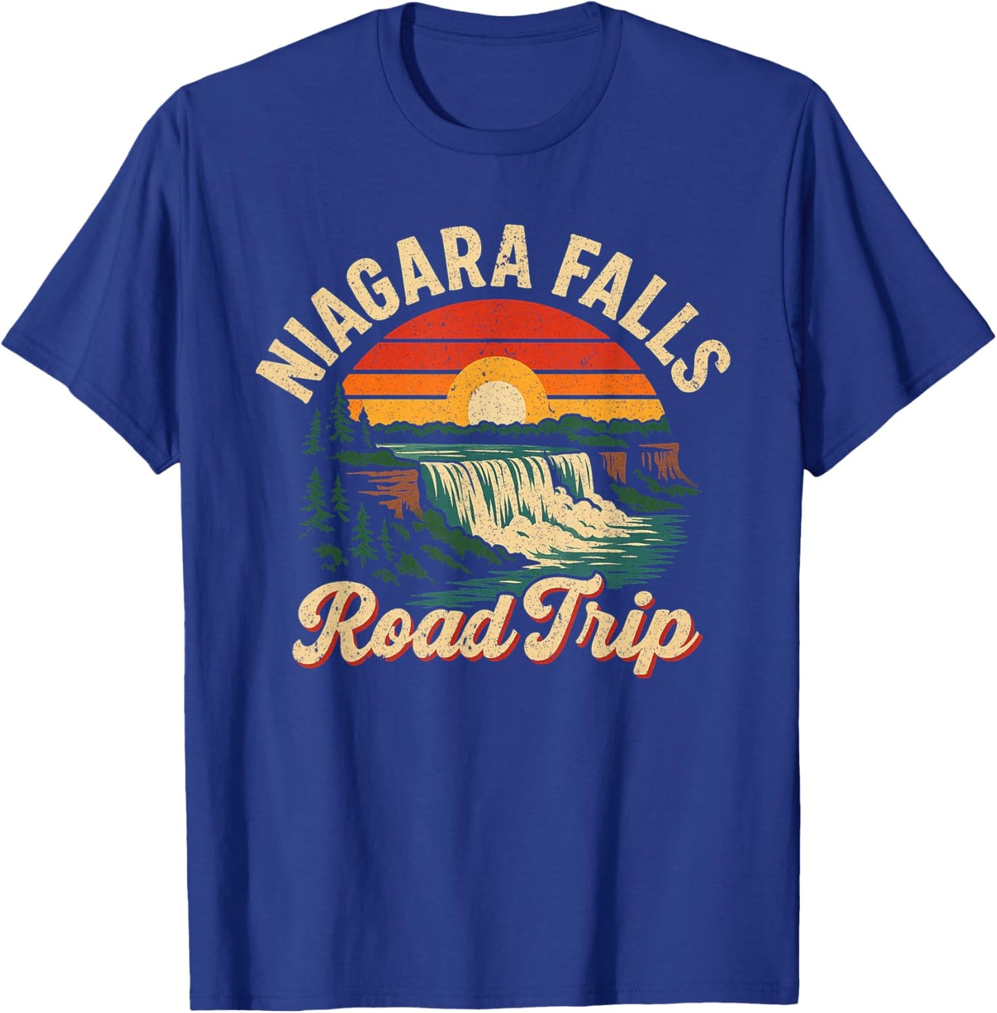 Niagara Falls Road Trip Summer Vacation Souvenir T-Shirt - T-Shirt | Royal