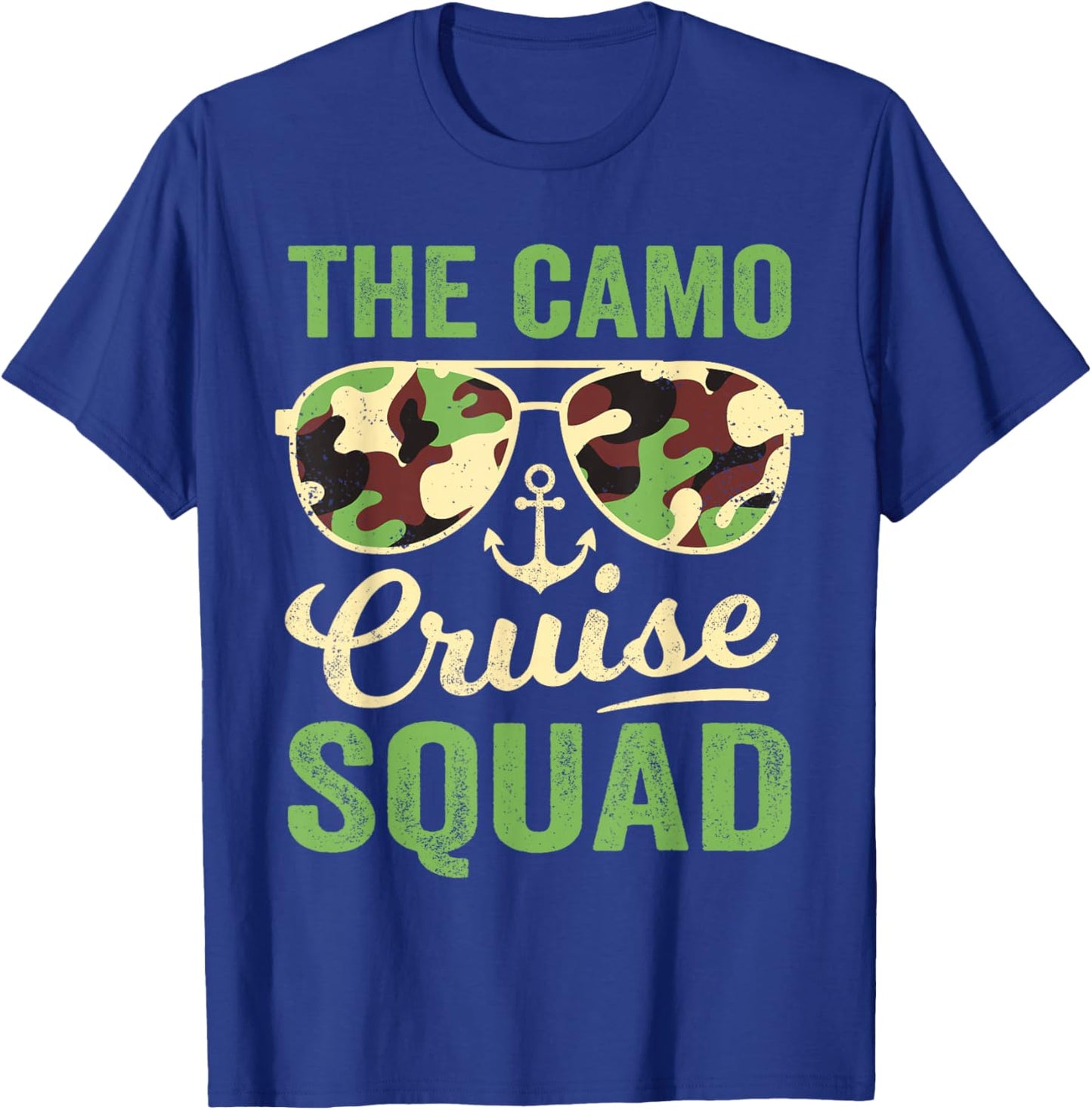 Camo Cruise Squad 2025 Retro Vintage Family Matching Camo T-Shirt - T-Shirt | Royal