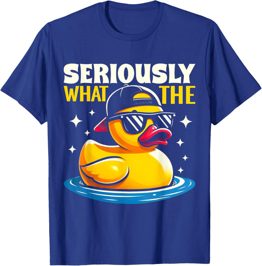 Seriously What The Duck Shirt - Funny Duck Lover T-Shirt - T-Shirt | Royal