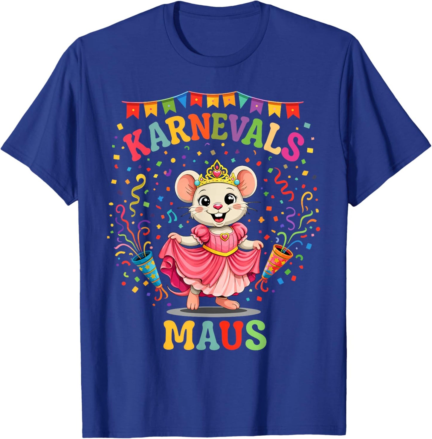 Women's Carnival Costume, Carnival Mouse Fancy Dress T-Shirt - T-Shirt | Royal