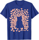 Valentines Day Design With A Cat On It Vintage Cat Valentine T-Shirt - T-Shirt | Royal