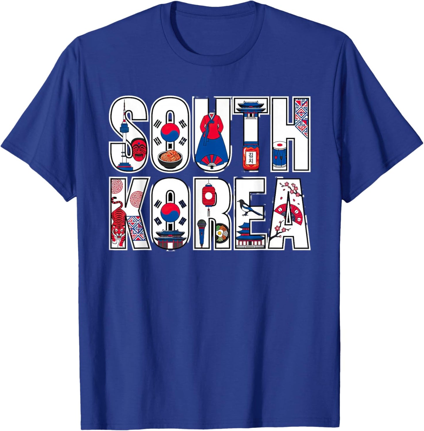 South Korea Souvenir South Korean Travel Graphic T-Shirt - T-Shirt | Royal