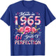 61 Year Old Made in 1965 Floral 61st Birthday Women T-Shirt - T-Shirt | Royal
