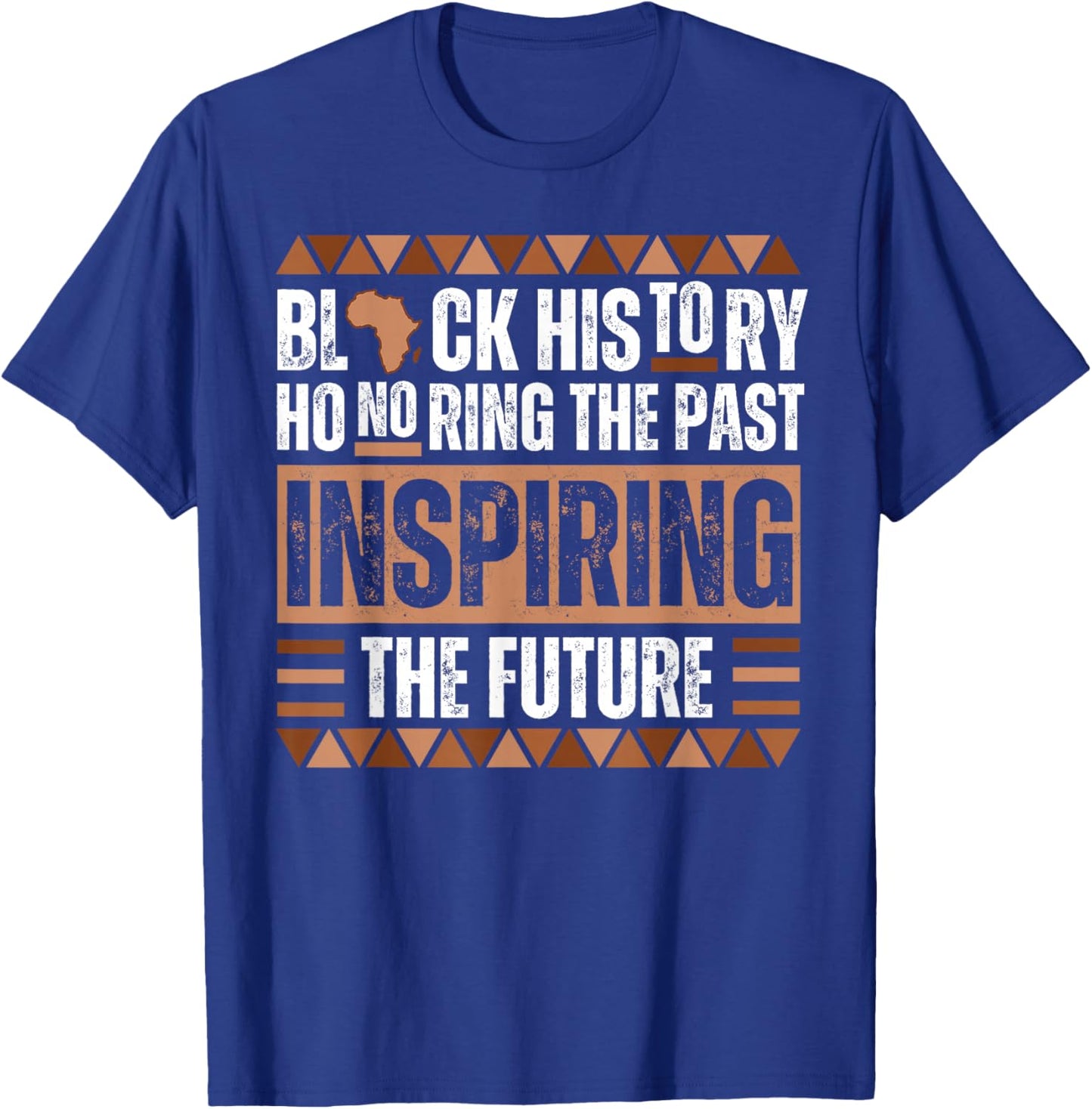 Honoring Past Inspiring Future Black History Month Melanin T-Shirt - T-Shirt | Royal