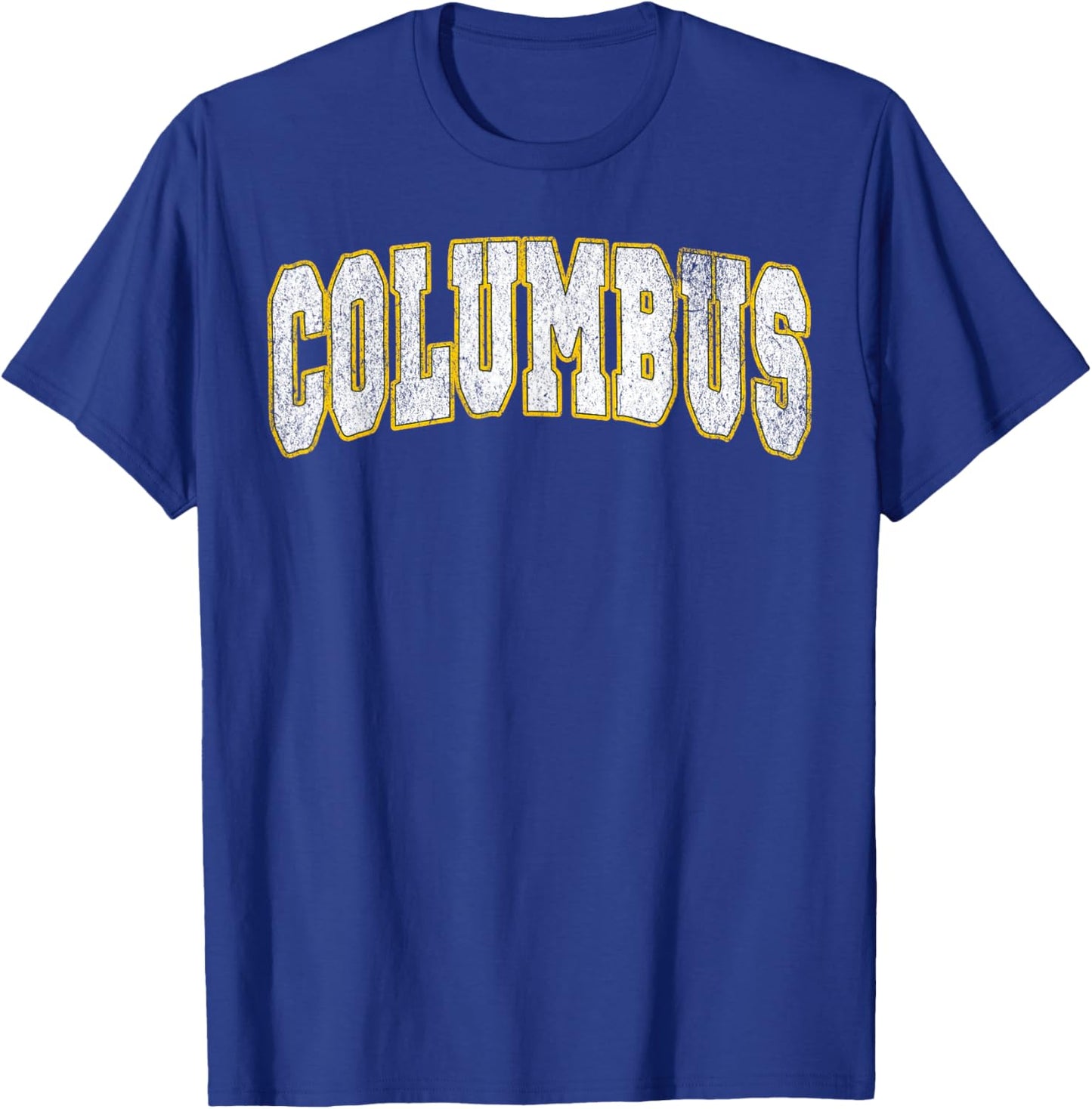 Columbus Vintage City T-Shirt - T-Shirt | Royal