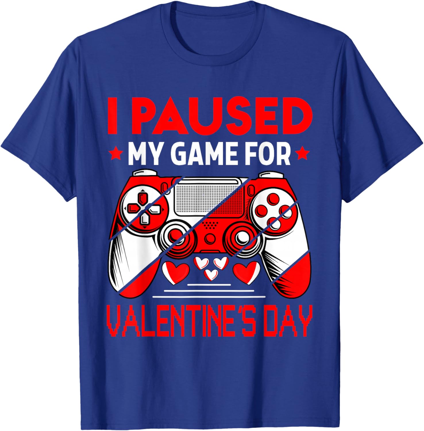 Valentines Day Gamer Valentines Day Gaming Men Boys Kids T-Shirt - T-Shirt | Royal