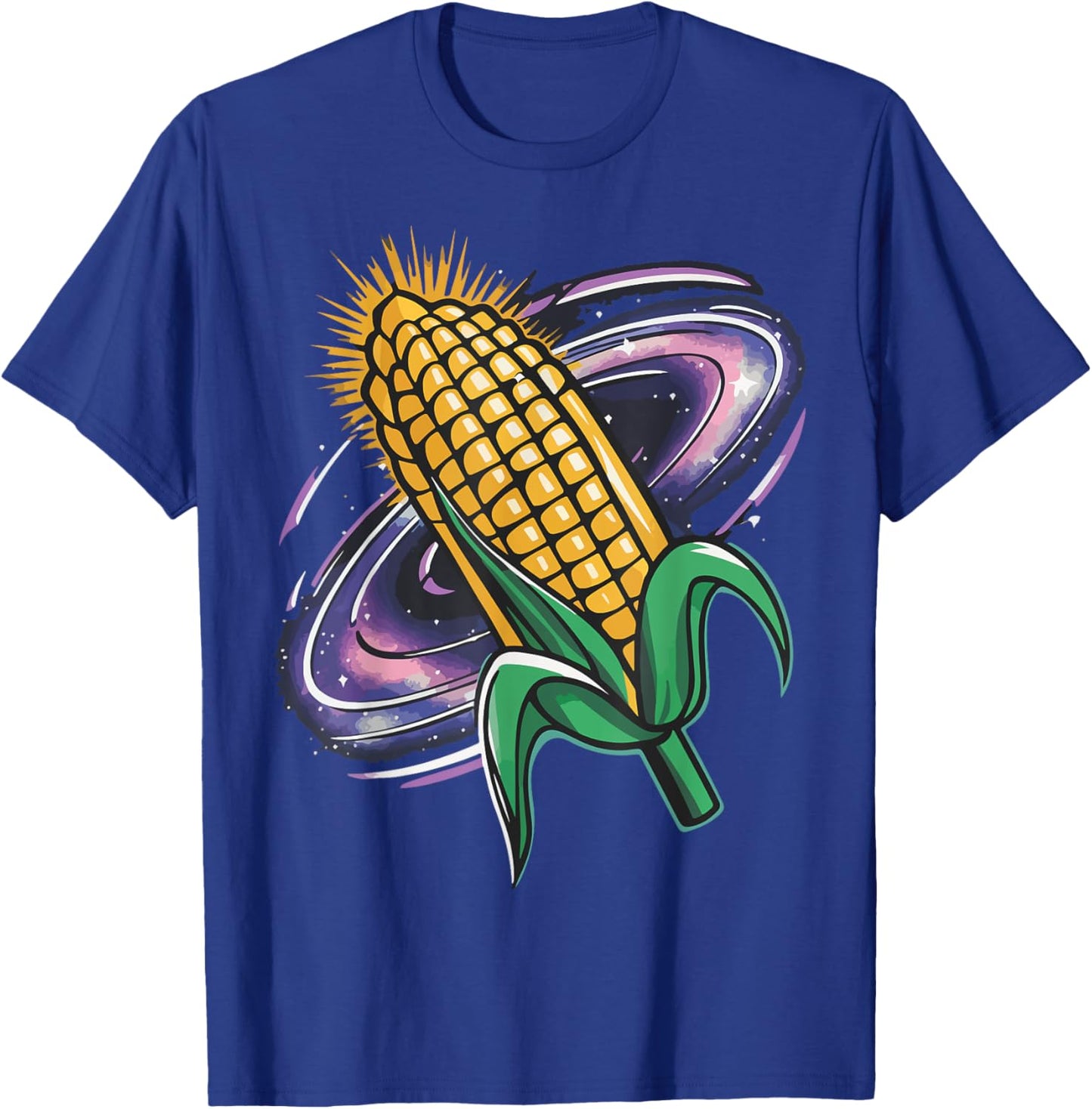 Space Corn Outfit Maize Farmer Costume Farm Life T-Shirt - T-Shirt | Royal