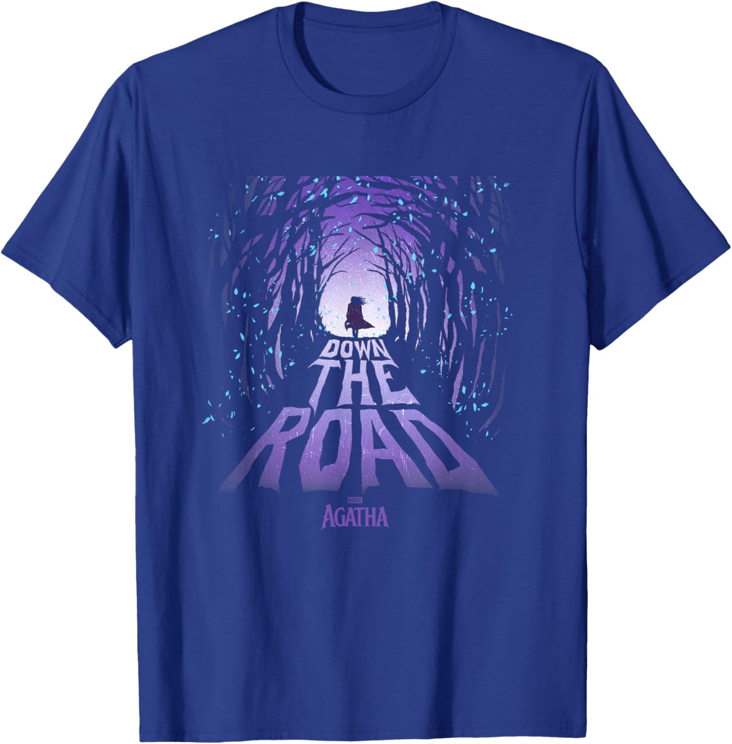Marvel Agatha All Along Down The Road Witches Purple Logo T-Shirt - T-Shirt | Royal