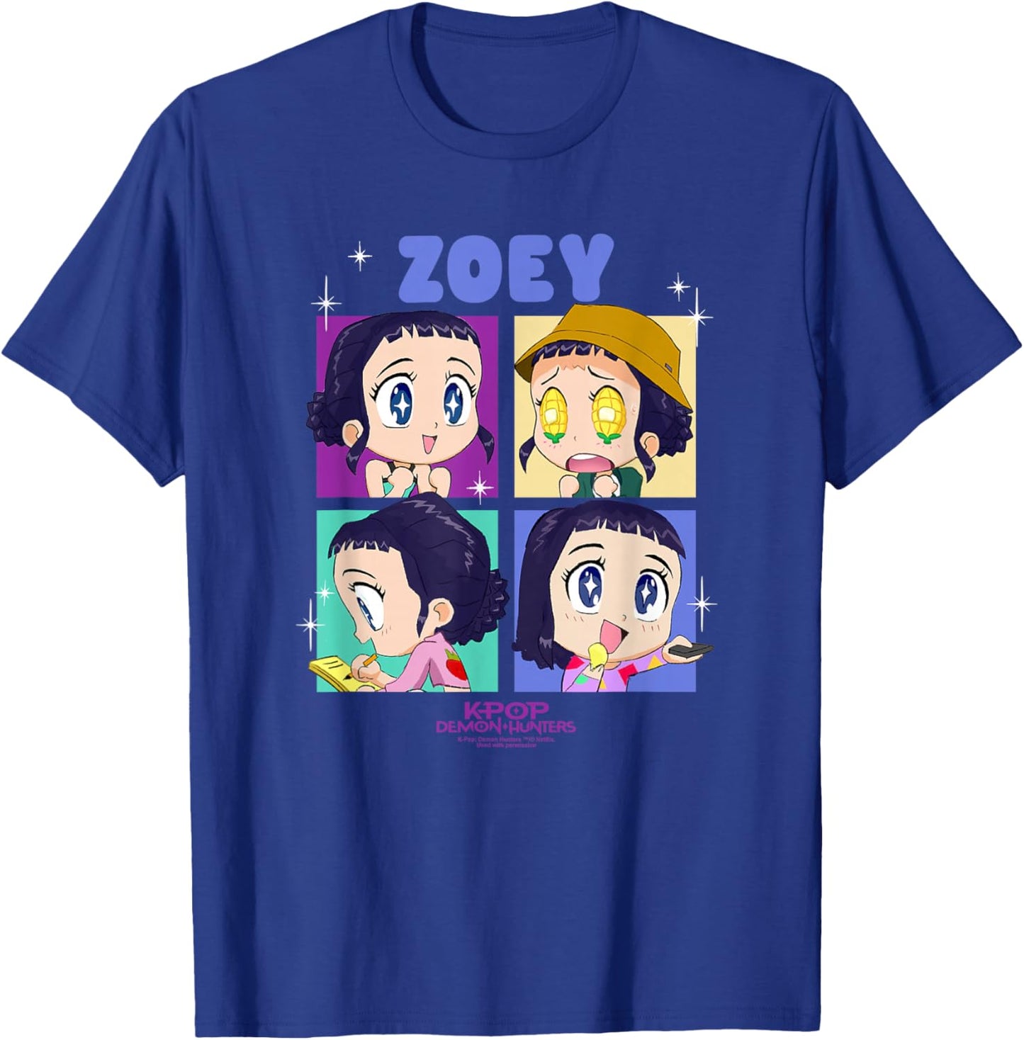 Kpop Demon Hunters Zoey Chibi Officially Licensed T-Shirt - T-Shirt | Royal