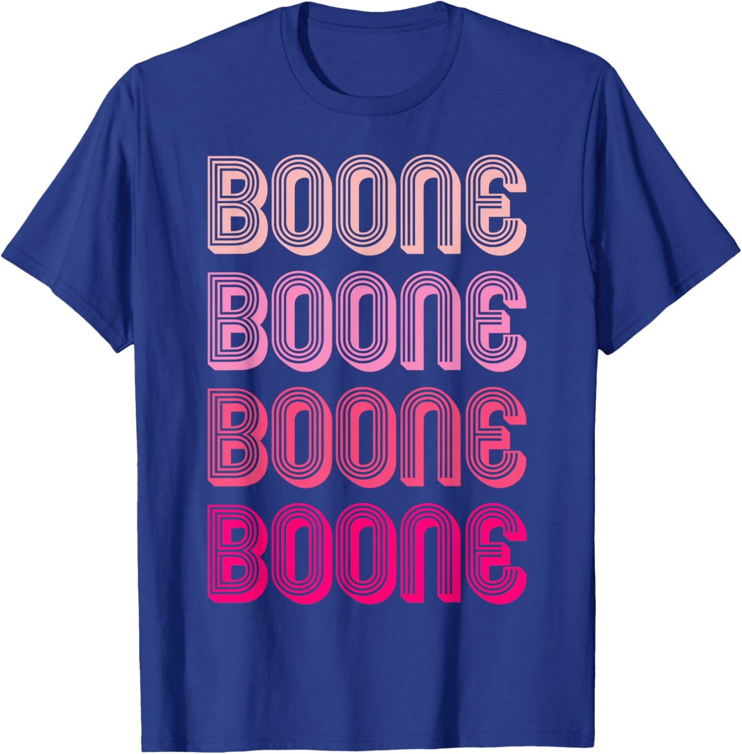 Boone Personalized Name Vintage Women Men Girl T-Shirt - T-Shirt | Royal