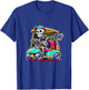 Halloween Skeleton Golf Cart Golfer T-Shirt - T-Shirt | Royal