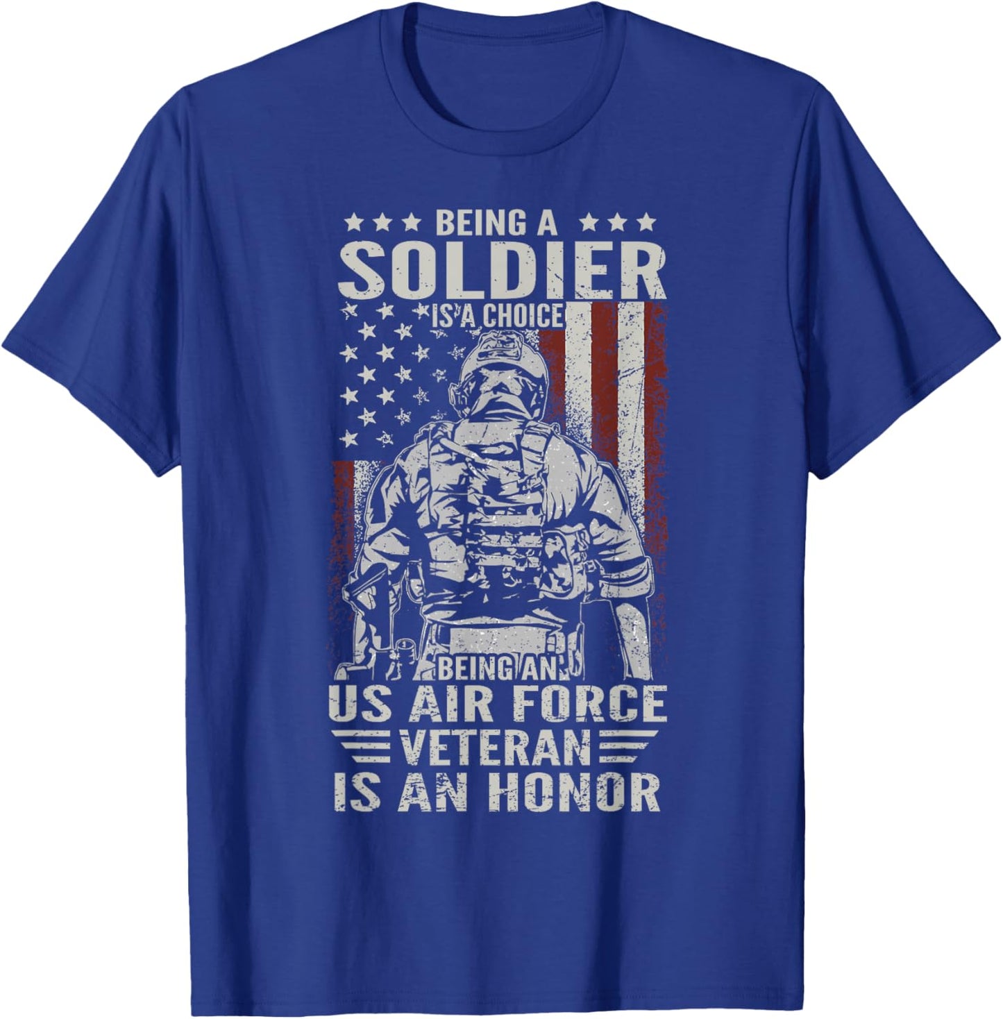 Being An US Air Force Veteran Is An Honor Proud USAF Vet T-Shirt - T-Shirt | Royal