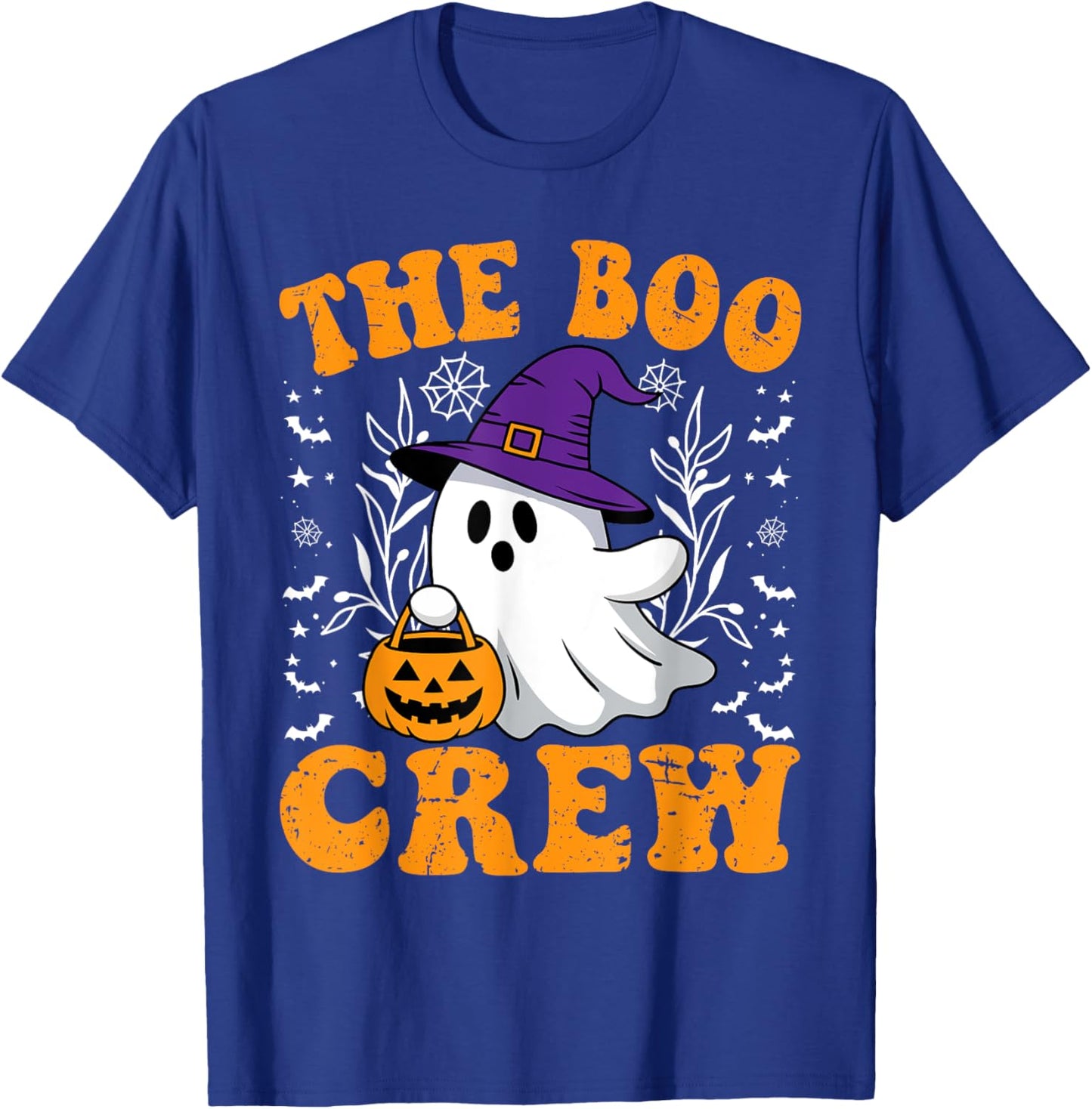 Halloween Ghost The Boo Crew Costume Matching Men Women Kids T-Shirt - T-Shirt | Royal