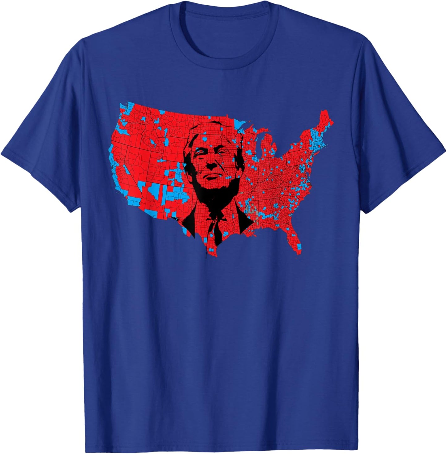Red Wave Map of USA in the Trump 2024 Presidential Election T-Shirt - T-Shirt | Royal