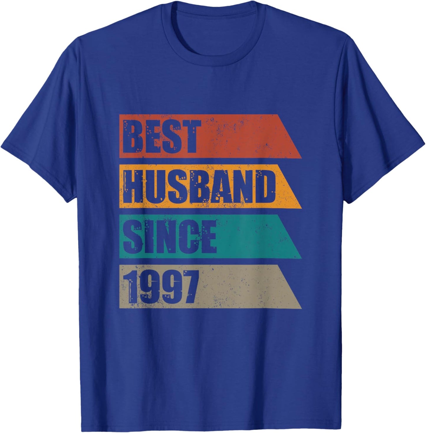 Retro Distressed Best Husband Since 1997 29 Year Anniversary T-Shirt - T-Shirt | Royal