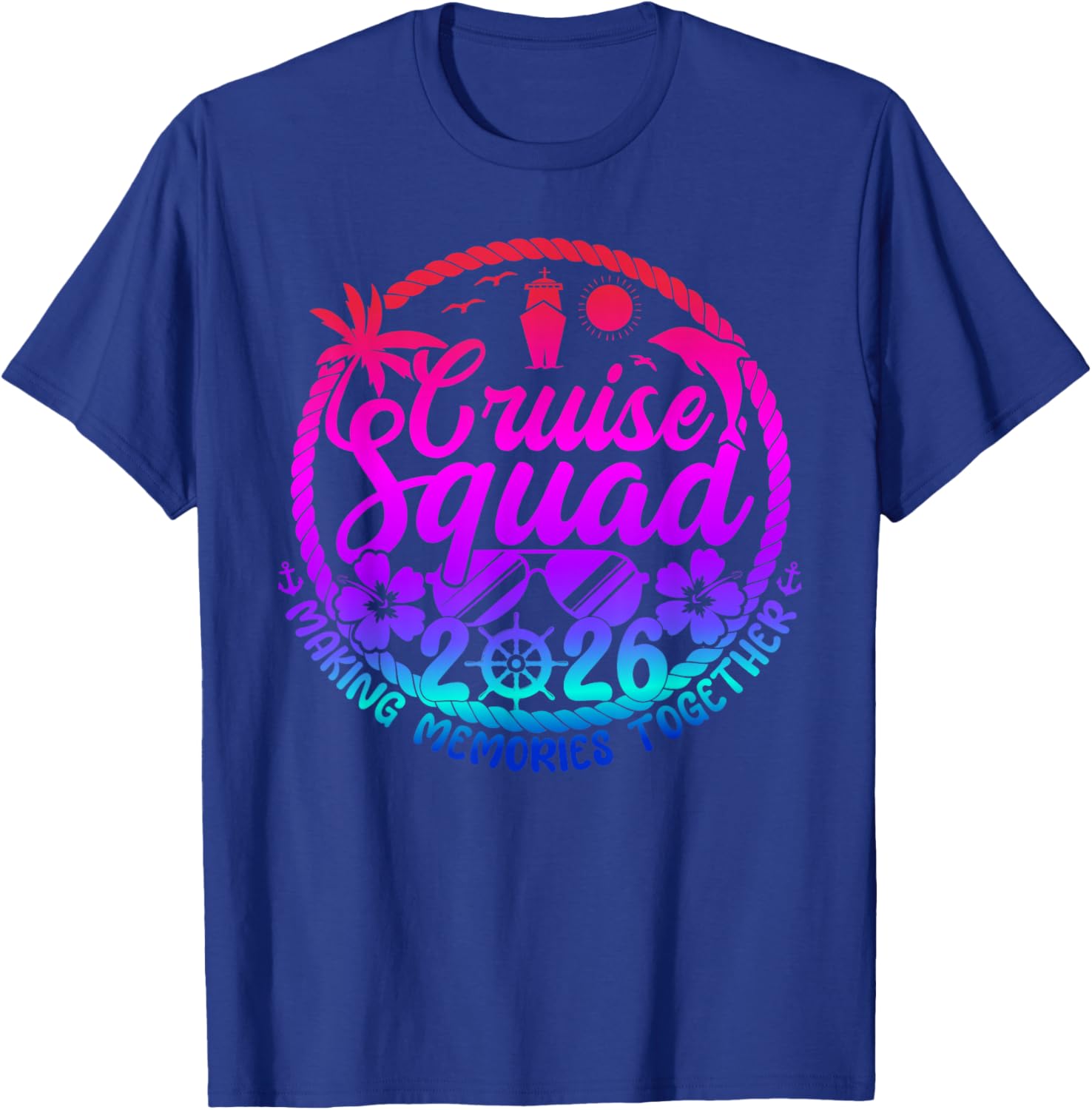 Cruise Squad 2026 Summer Vacation Matching Family Cruise T-Shirt - T-Shirt | Royal