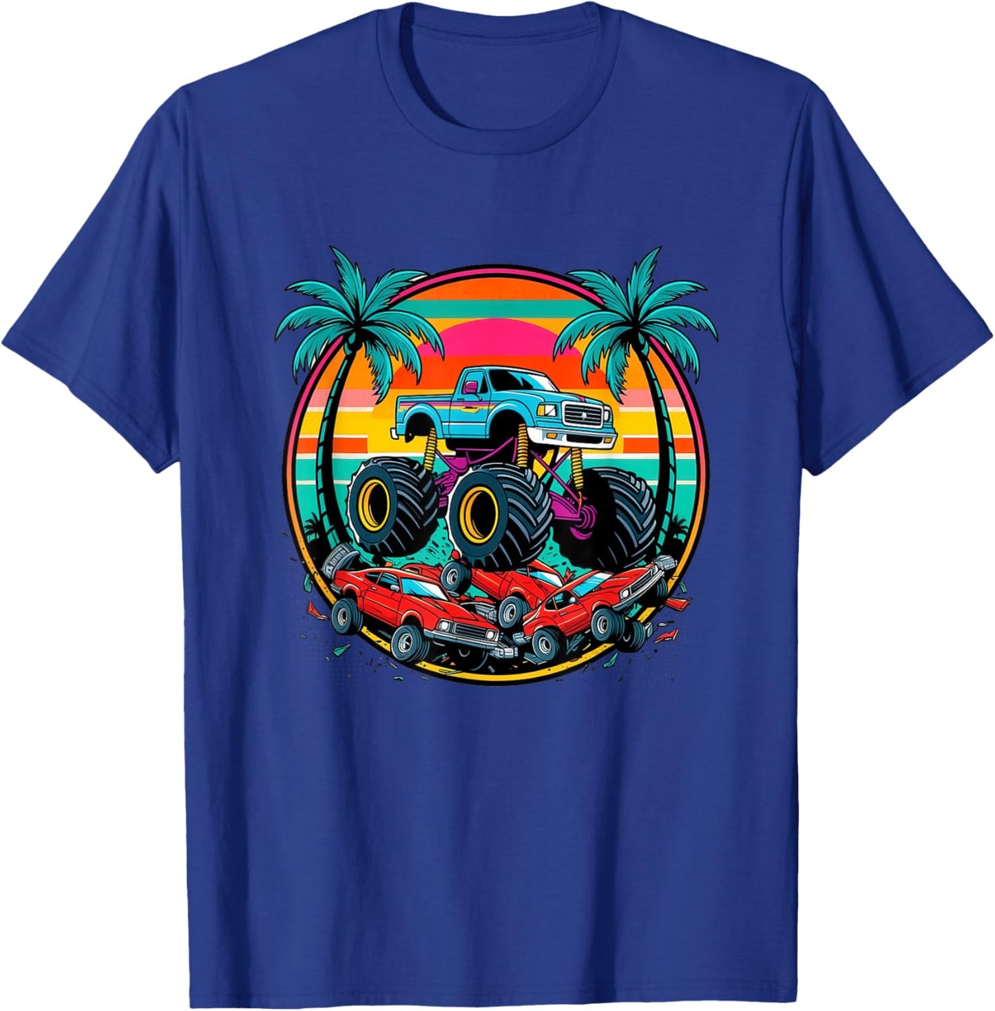Monster Truck Monster Truck Jam T-Shirt - T-Shirt | Royal