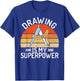 Drawing is my Superpower Draftsman T-Shirt - T-Shirt | Royal
