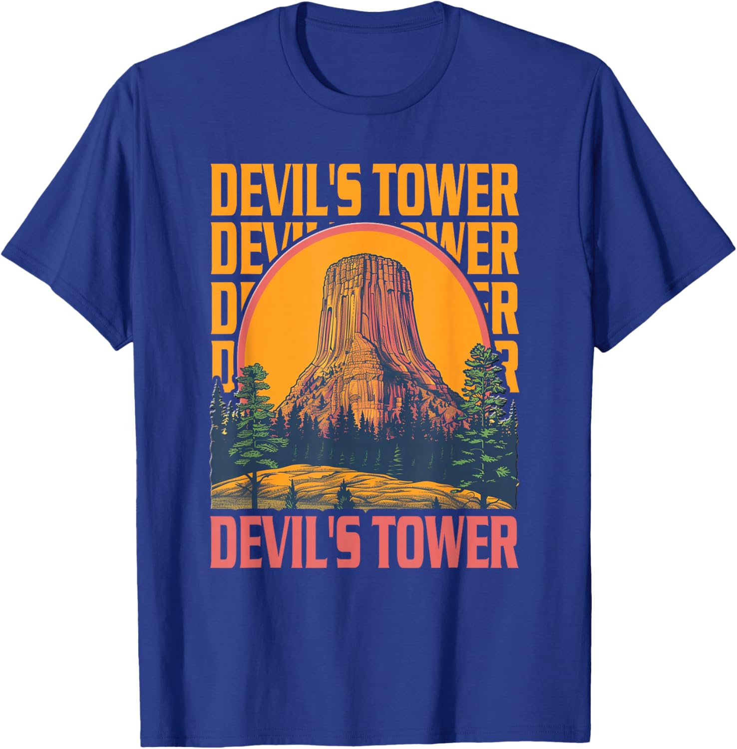 Devils Tower - Devils Tower T-Shirt - T-Shirt | Royal