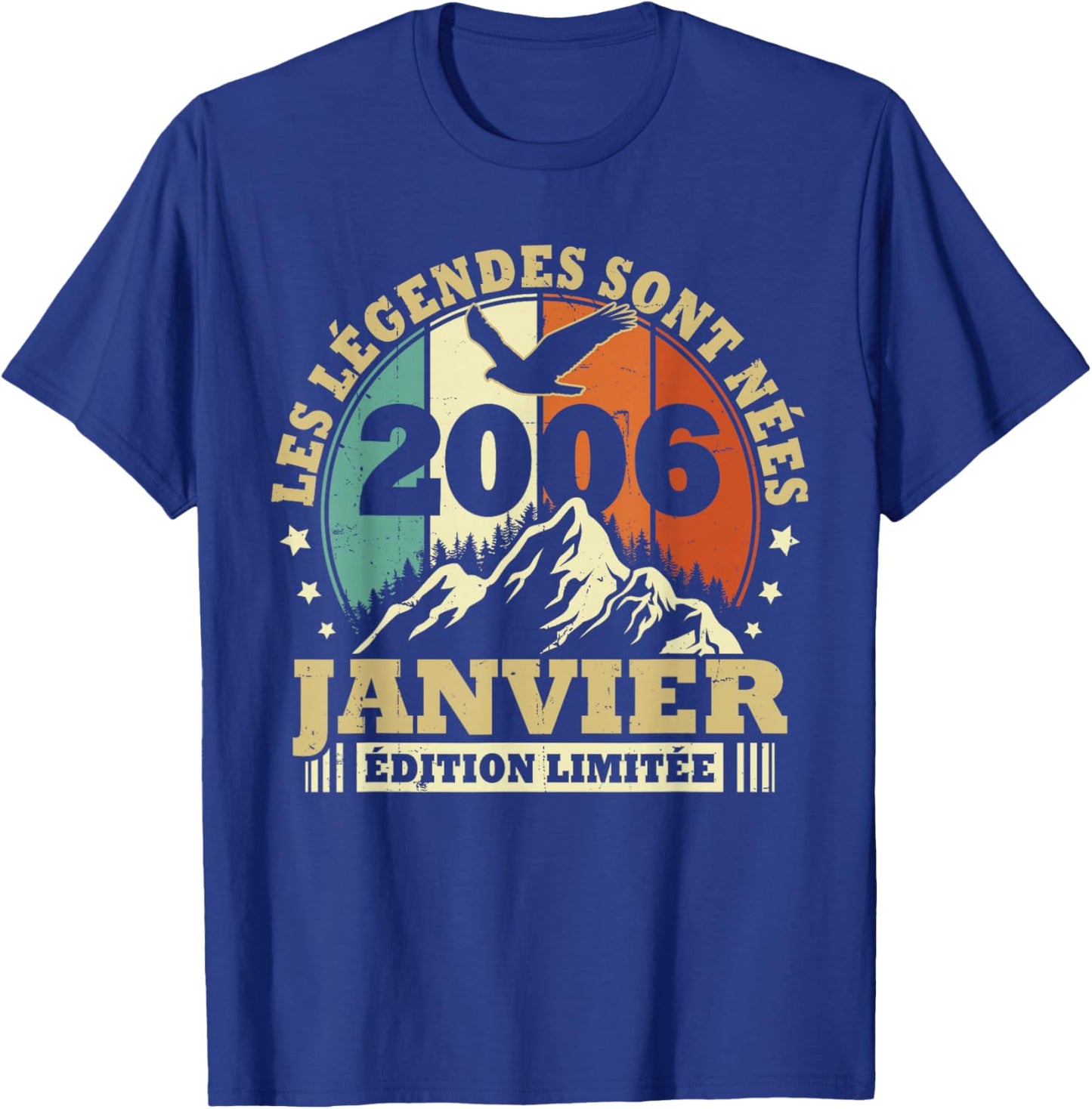 Legends are Born in January 2006, Birthday 20 Years T-Shirt - T-Shirt | Royal