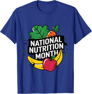 Holistic Nutritionist National Nutrition Month T-Shirt - T-Shirt | Royal
