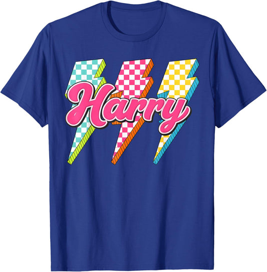 Vintage Retro Harry Name Classic Gift Men Women Kids T-Shirt - T-Shirt | Royal
