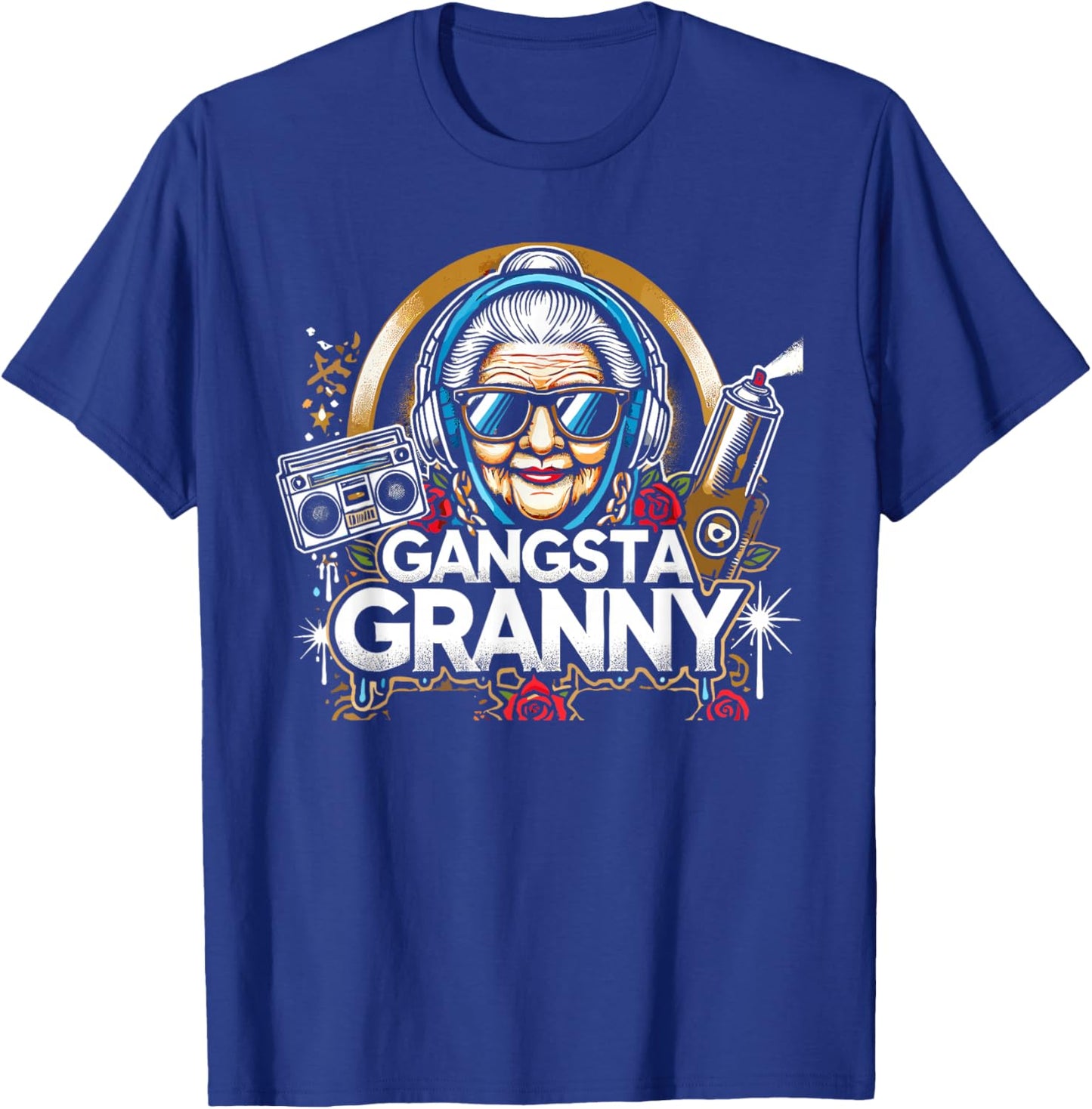 Emo Gangsta Granny Gangster Grandmother Grandma Grammy T-Shirt - T-Shirt | Royal