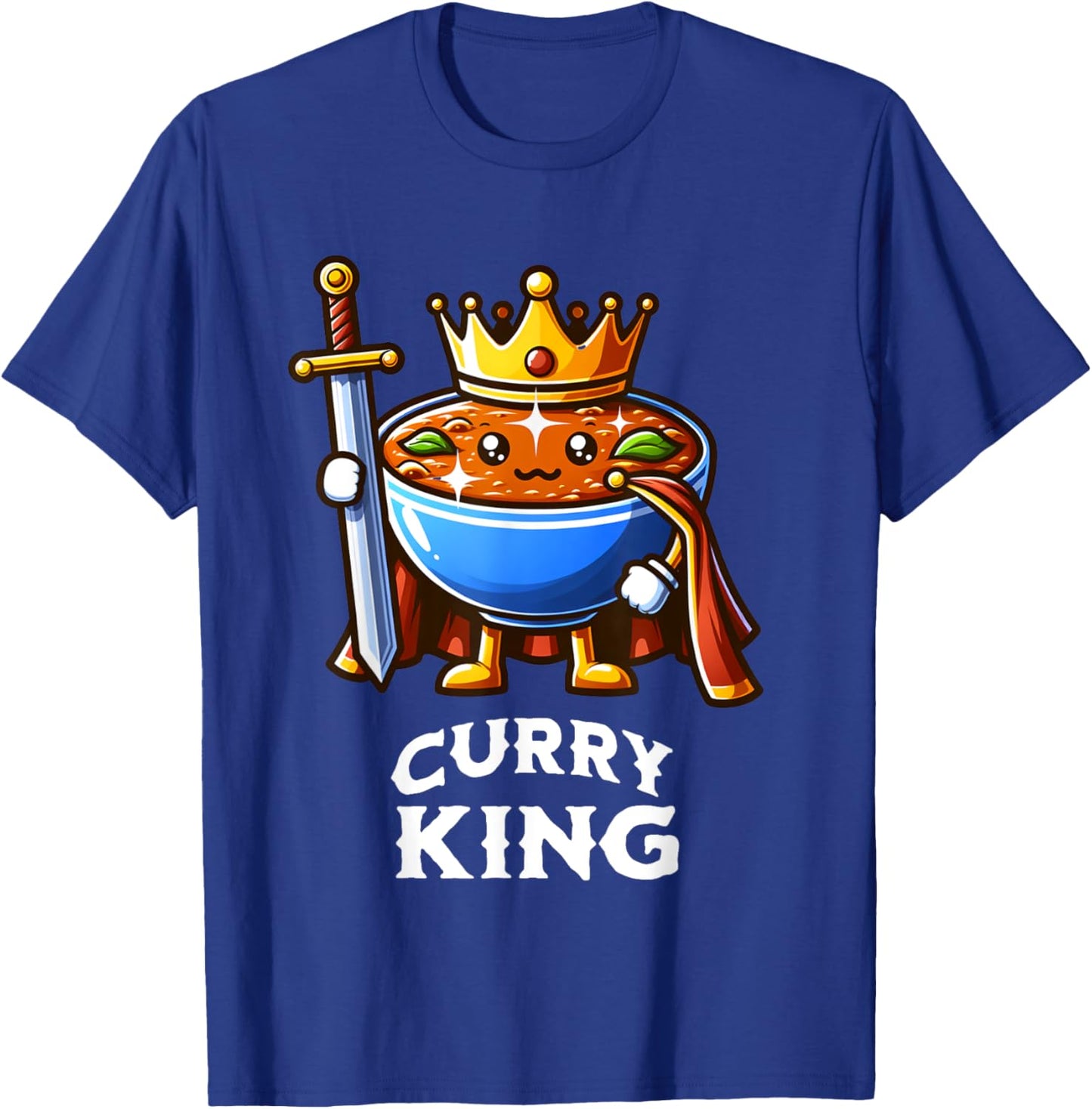 Curry King Funny Quote Curry Indian Food Lover T-Shirt - T-Shirt | Royal