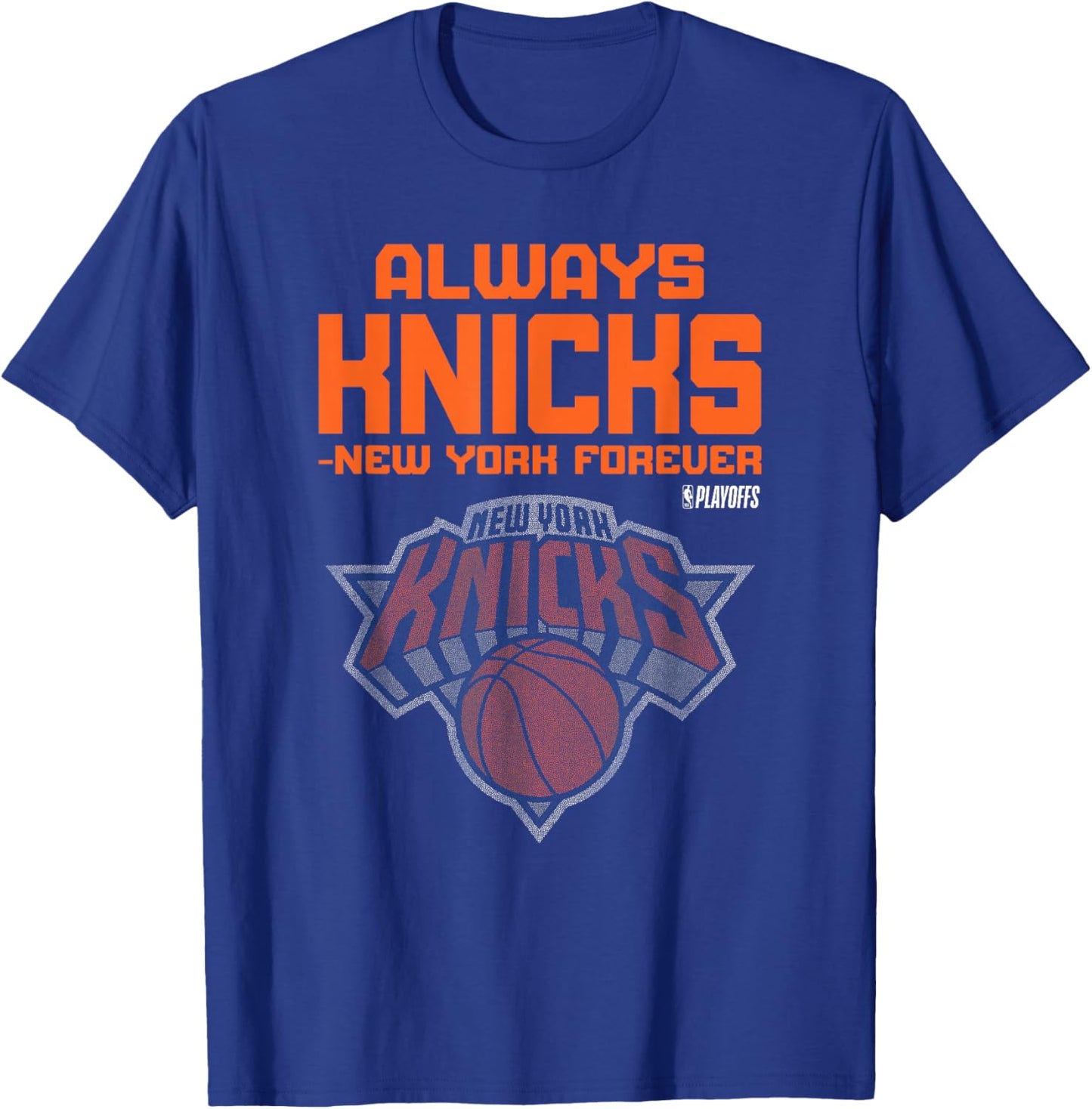 NBA 2026 Playoffs Mantra Knicks Bilboard T-Shirt - T-Shirt | Royal