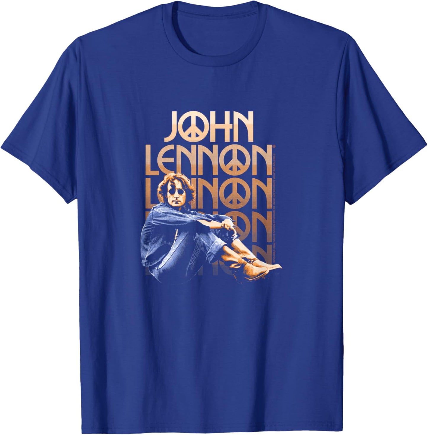 Peace Sign Retro Art Design T-Shirt - T-Shirt | Royal