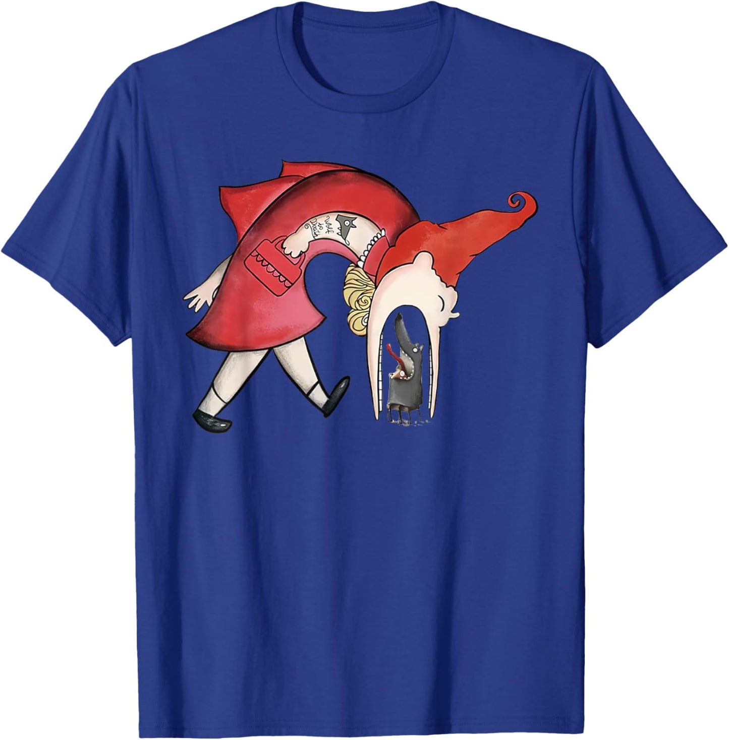 Soulisfree Avengers Little Red Riding Hood Eating Wolf T-Shirt - T-Shirt | Royal