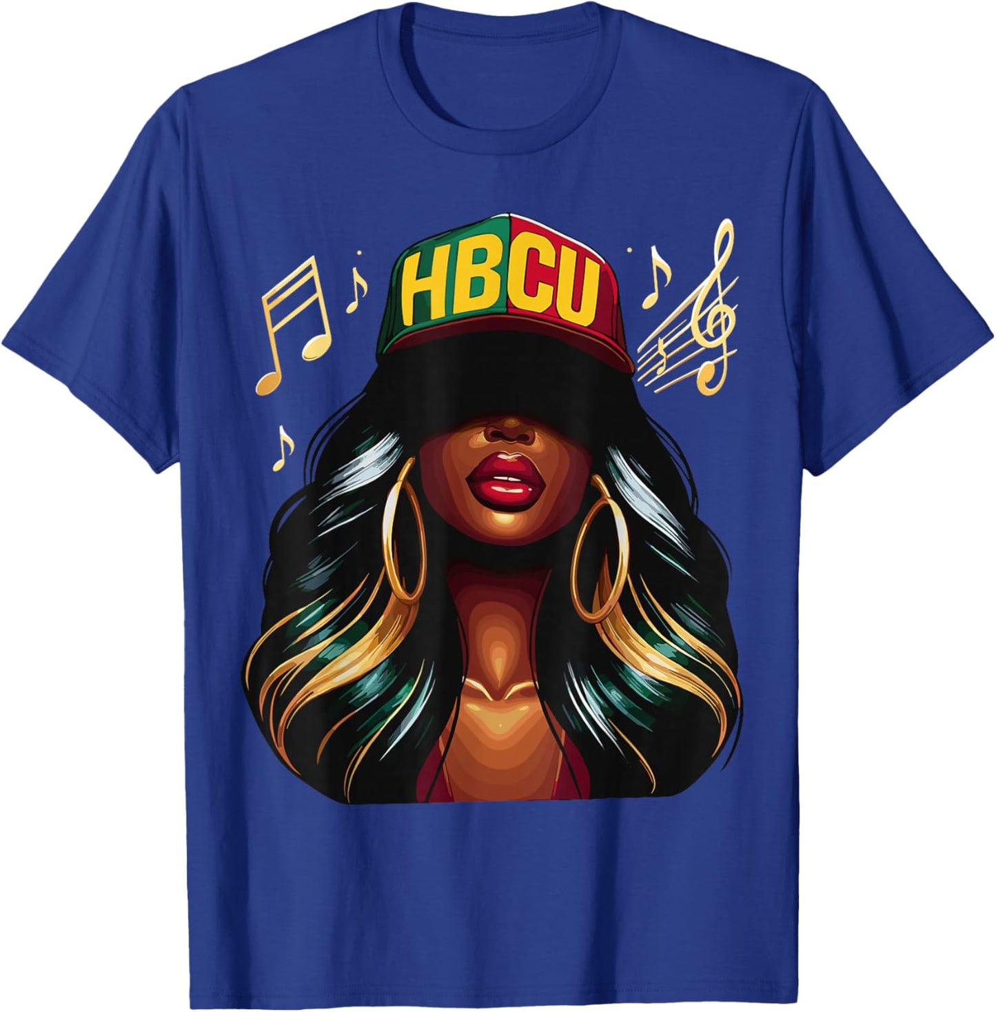 Beautiful Black Girl HBCU T-Shirt - T-Shirt | Royal