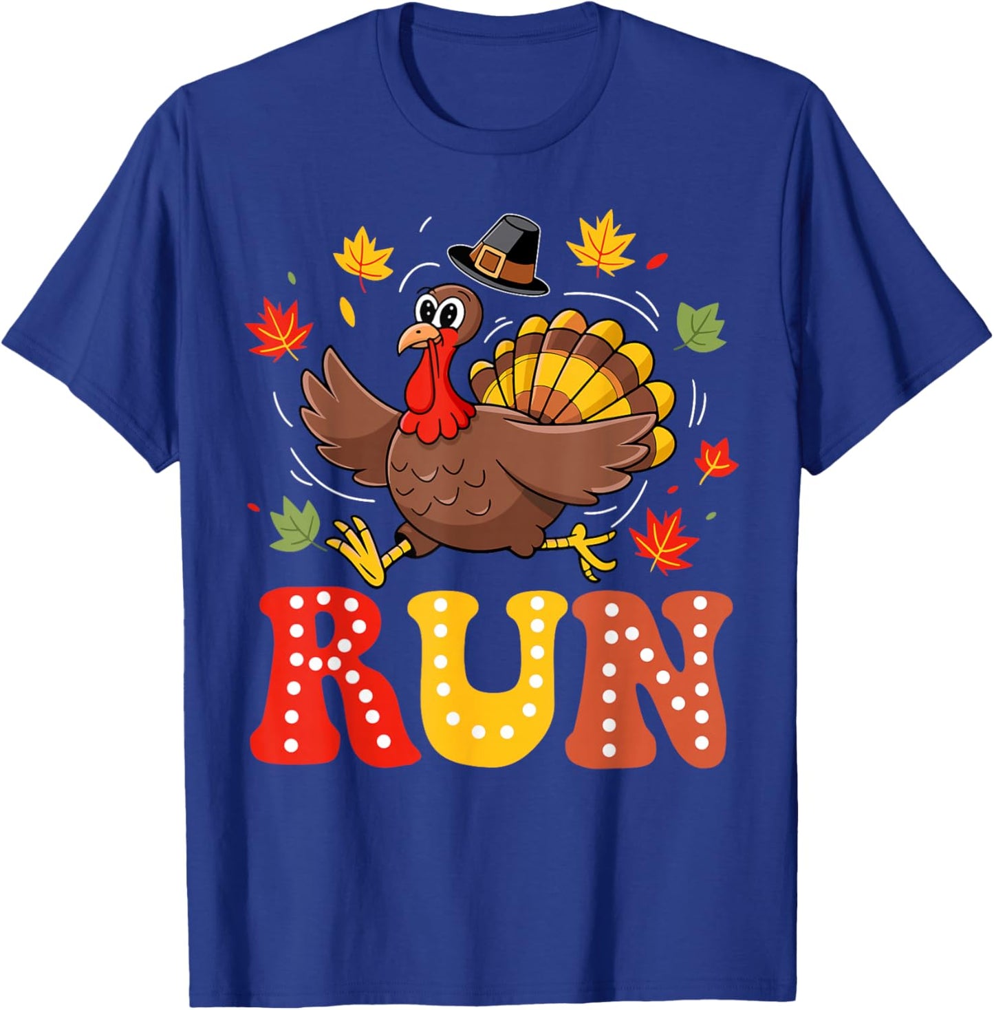 Turkey Run Costume Thanksgiving Running Turkey Trot T-Shirt - T-Shirt | Royal
